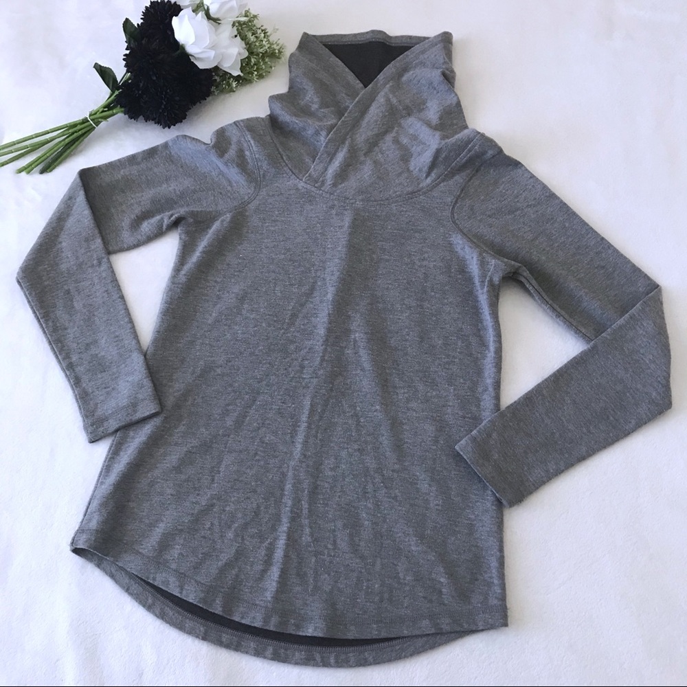Zella Pullover Sweatshirt Slim Fit Size Small Gray Activewear